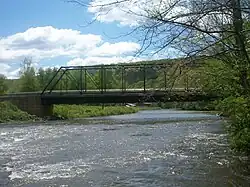 Oil Creek flowing under Jersey Bridge