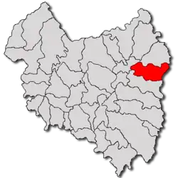 Location in Covasna County