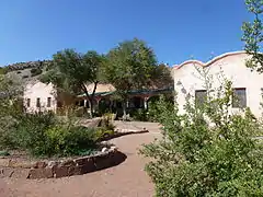 Ojo Caliente historical building facade