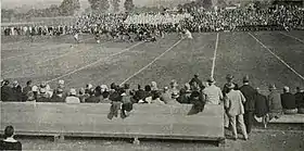 A football game at Byrd Stadium on Homecoming, October 29, 1926.