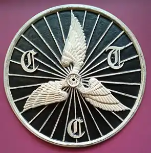 The three-winged Cyclists' Touring Club logo