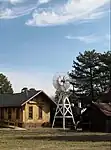 Old Lindsborg railroad station, located in Heritage Square in Lindsborg.