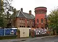 Derelict building previously containing a Victorian-era public baths in Ladywell. During World War II the tower of the building was used to watch for German bombers incoming from the south towards central London. It is going to be converted into private homes