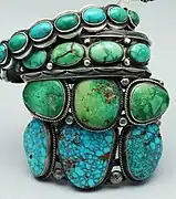 Navajo bracelets with turquoise