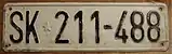 An old SFRY plate from Skopje