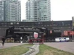 CN 6213 Class U-2-g on display at Roundhouse Park in Toronto, Ontario