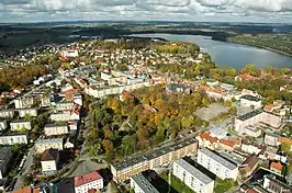 Bird's eye view of Olecko