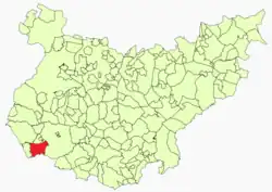 Location in Badajoz