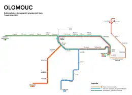 Map of the network in 2023