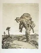 'One of the old platoon' (1917) (lithographic print).