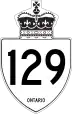 Highway 129 marker