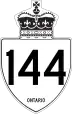 Highway 144 marker