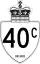 Highway 40C marker