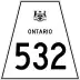 Highway 532 marker