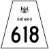 Highway 618 marker