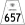 Highway 657 marker