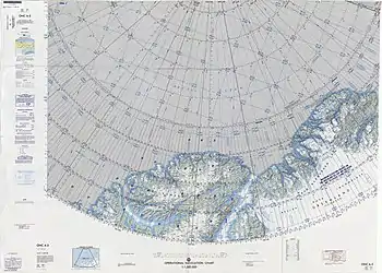 Map of part of Ellesmere Island and far Northern Greenland