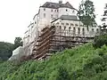 Minor reconstruction north of Český Šternberk castle in August 2010