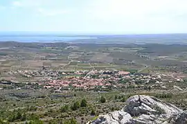 The village of Opoul, in the commune  of Opoul-Périllos