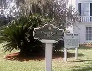 Orange Hall Sign