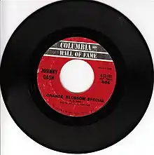 A Johnny Cash single with the widely recorded song "Orange Blossom Special"