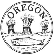 Salmon Seal of the Provisional Government of Oregon Country