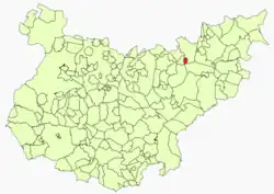 Location in Badajoz