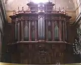 Pipe organs inside the Église du Saint-Esprit in Aix-en-Provence