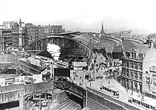 The station looking east from Brunel Street