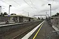 Northbound view from the former ground level Platform 3 in June 2014, prior to its 2016 rebuild