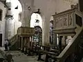 Interior, pulpit