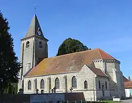 The church in Orvillers-Sorel