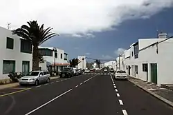 Main street of Órzola