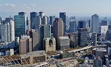 The Umeda skyline