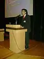 Osman Güldemir lecturing on December 17, 2006.