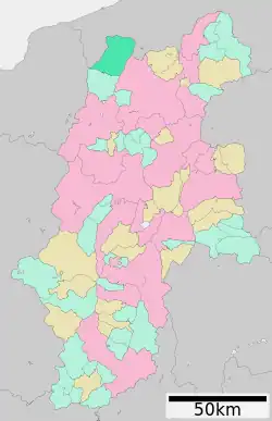 Location of Otari in Nagano Prefecture