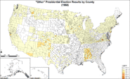 "Other" presidential election results by county