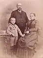 Otto Luyken with his parents ca. 1890