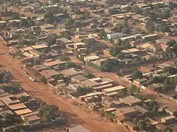 Aerial view of Ouagadougou