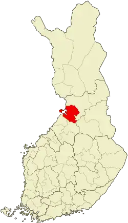 Location of Oulu sub-region