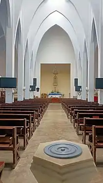 Interior of Our Lady of Lourdes Church at Mianyang