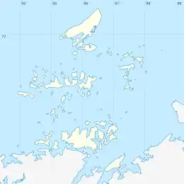 Nord IslandOstrov Nord is located in Nordenskiöld Archipelago