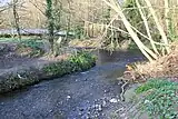 The Owendoher meets the River Dodder.