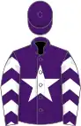 Purple, white star, chevrons on sleeves