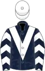 Dark Blue, White Chevron, White Chevrons on Sleeves, White Cap