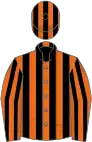 Orange and black stripes