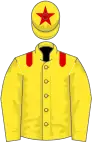 Yellow, red epaulets, star on cap