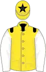 Yellow, black epaulets, white sleeves, yellow cap, black star