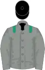 Grey, emerald green epaulets, black cap