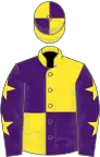 Yellow and Purple (quartered), Purple sleeves, Yellow stars